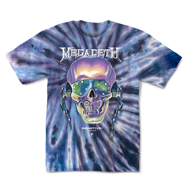 Camiseta Primitive x Megadeth Rattlehead Tie Dye