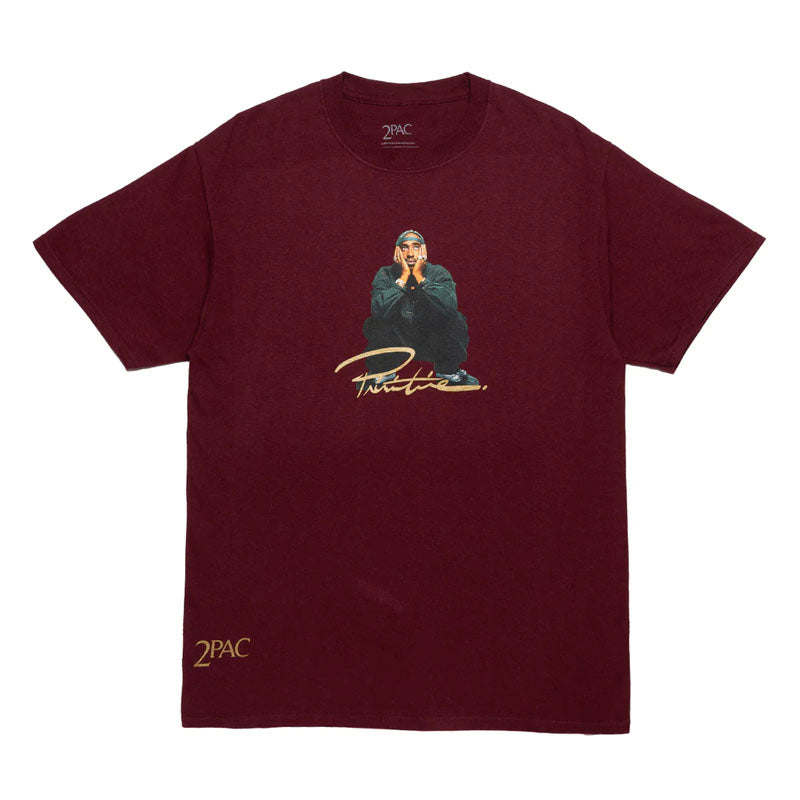 Camiseta Primitive x Tupac Shakur Burgundy