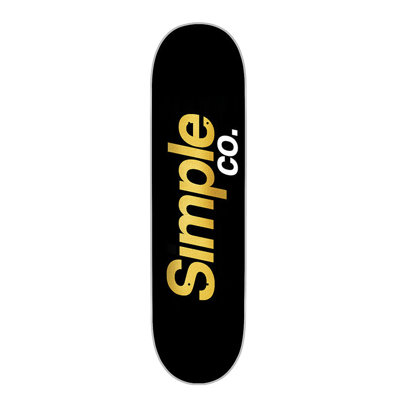 Tabla Simple Co Black Logo Gold Foil