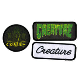 Parches Creature 3-Piece Patch Set Green/Black
