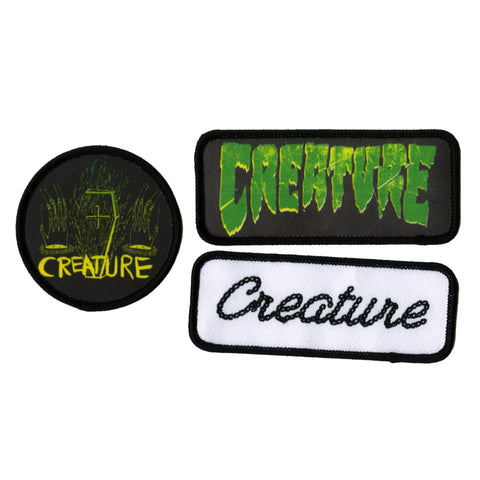 Parches Creature 3-Piece Patch Set Green/Black